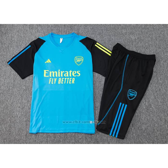 Chandal del Arsenal Manga Corta 2024-2025 Azul - Pantalon Corto